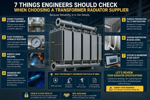 How to Choose a Transformer Radiator Supplier? 7 Things Engineers Should Check